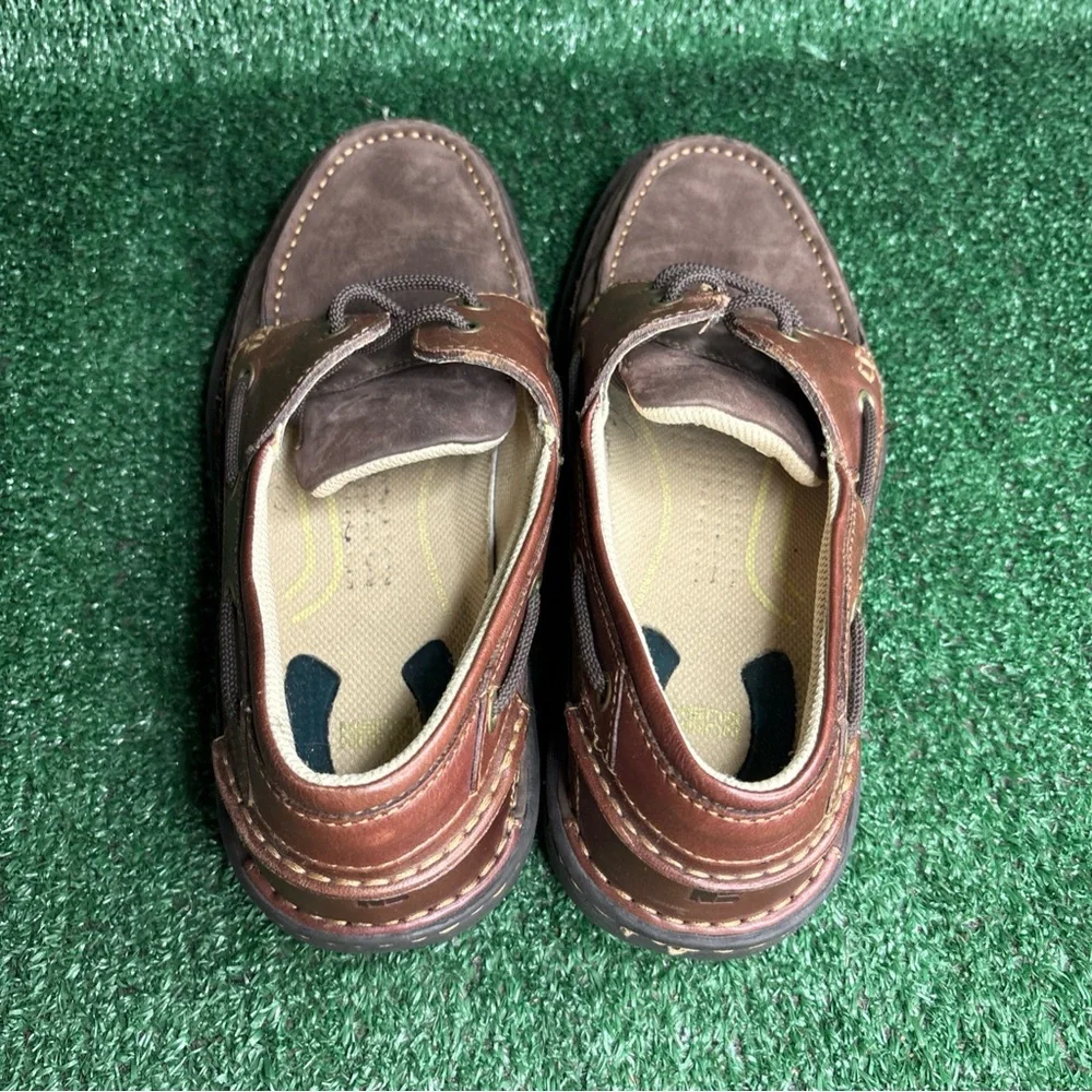 Nunn‎ Bush Comfort Boat Shoes Brown Leather Mens Size 10.5 M
